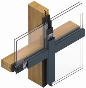 Image of window framework with wood
